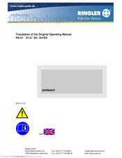 Ringler RA 50 Translation Of The Original Operating Manual