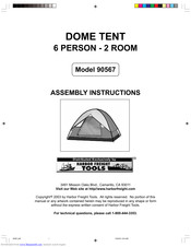 Harbor Freight Tools 90567 Assembly Instructions Manual