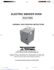 Harbor Freight Tools 90898 Assembly And Operating Instructions Manual