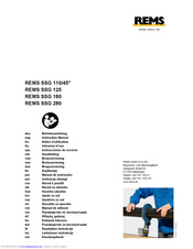 REMS SSG 125 Instruction Manual