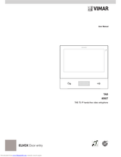 Vimar Tab 40607 User Manual