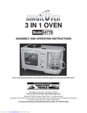 Magic Oven 54779 Assembly And Operating Instructions Manual