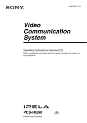 SONY IPELA PCS-HG90 Operating Instructions Manual