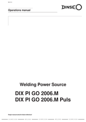 DINSE DIX PI GO 2006.M Operation Manual