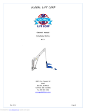 global lift corp Rotational Series Owner's Manual
