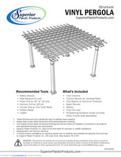 Superior VINYL PERGOLA Installation Manual