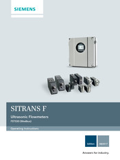 Siemens Sitrans F Series Operating Instructions Manual