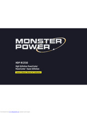 Monster Power PowerCenter HDP IR 2550 Owner's Manual