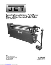 Jet EPR-1460-3 Operating Instructions And Parts Manual