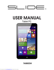 SLIDE TAB800W User Manual