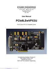 Dynamic Engineering PCIe8LSwVPX3U User Manual