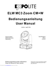 Expolite ELW MC3 Zoom CM+W User Manual