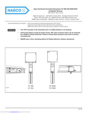 Nabco GT 8350 Installation Manual