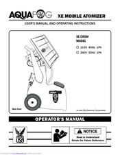 Aquafog XE CRSM User Manual