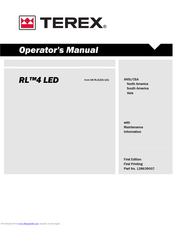 Terex RL4 LED Operator's Manual