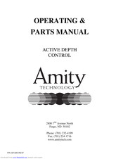 Amity Technology Active Depth Control Operating And Parts Manual