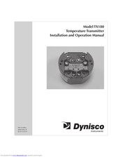 Dynisco TX180 Installation And Operation Manual