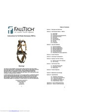 Falltech 7009XL Instructions Manual