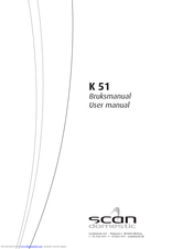 SCAN domestic K 51 User Manual