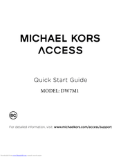 Tegnsætning overalt hat Michael kors ACCESS DW7M1 Manuals | ManualsLib