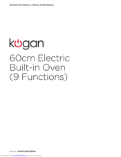 Kogan KA9FUNOVENA Instruction And Installation Manual