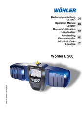 Wohler L 200 Operation Manual
