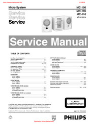 Philips MC-110 Service Manual