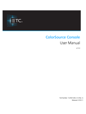 ETC ColorSource 40 User Manual