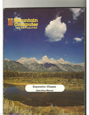 Mountain Computer Expansion Chassis Operating Manual