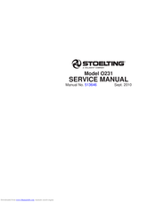 Stoelting O231 Service Manual