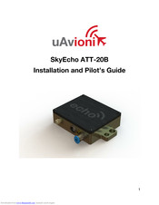 uAvionix SkyEcho ATT-20B Installation And Pilot's Manual