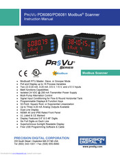 PRECISION DIGITAL PROVU PD6089 Modbus Instruction Manual