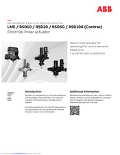ABB RSD100 Contrac Operating Instructions Manual