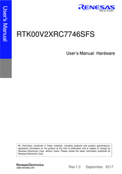 Renesas RTK00V2XRC7746SFS User Manual