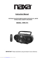 Naxa NPB-273 Instruction Manual