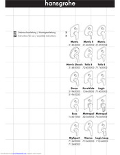 Hans Grohe Decor Instructions For Use/Assembly Instructions