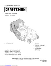 Craftsman 247.240800 Operator's Manual