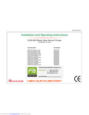 Edwards EV100 Operating Instructions Manual