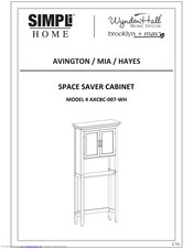 Simpli Home AXCBC-007-WH Manual