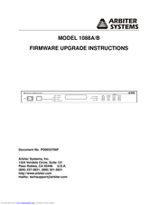 Arbiter Systems 1088B Upgrade Instructions