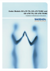 Skidata CO x70 TX/BC Installation And Maintenance Instructions Manual