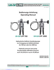 LR-Cal LPP 1000 Operating Manual