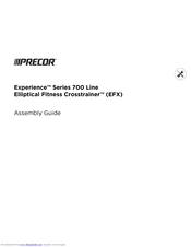 Precor Elliptical Fitness Crosstrainer Experience 700 Series Assembly Manual