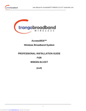 Trango Systems M5830S-SU-EXT Installation Manual