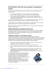 Keyscan NETCOM6P Installation Manual