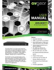 AVGear AVG-SC91T User Manual