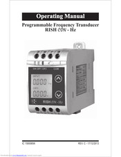 Rishabh RISH CON - Hz Operating Manual