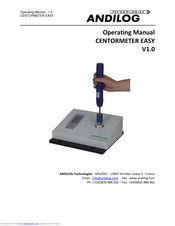 ANDILOG CENTORMETER EASY Operating Manual