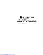 Stoelting M202A Operator's Manual