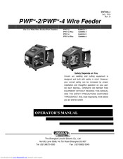 Lincoln Electric PWF-2 Plus Operator's Manual